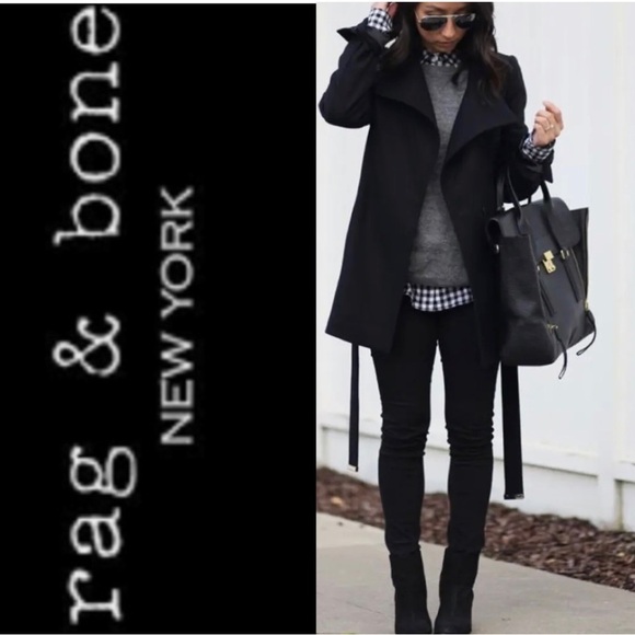 RAG & BONE Black Plush Five Pocket Low Rise Denim Legging Skinny Size 32… - Picture 9 of 10